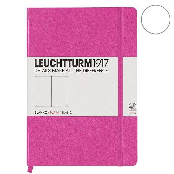 Leuchttrum 1917 Medium(A5) Sert Kapak, 251 Numaralandırılmış Düz Sayfa Defter Pink 339581