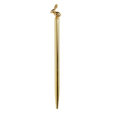 Miquelrius Tavşanlı Metal Özel Kutusunda Mavi Mürekkepli Tükenmez Kalem  0.5 mm