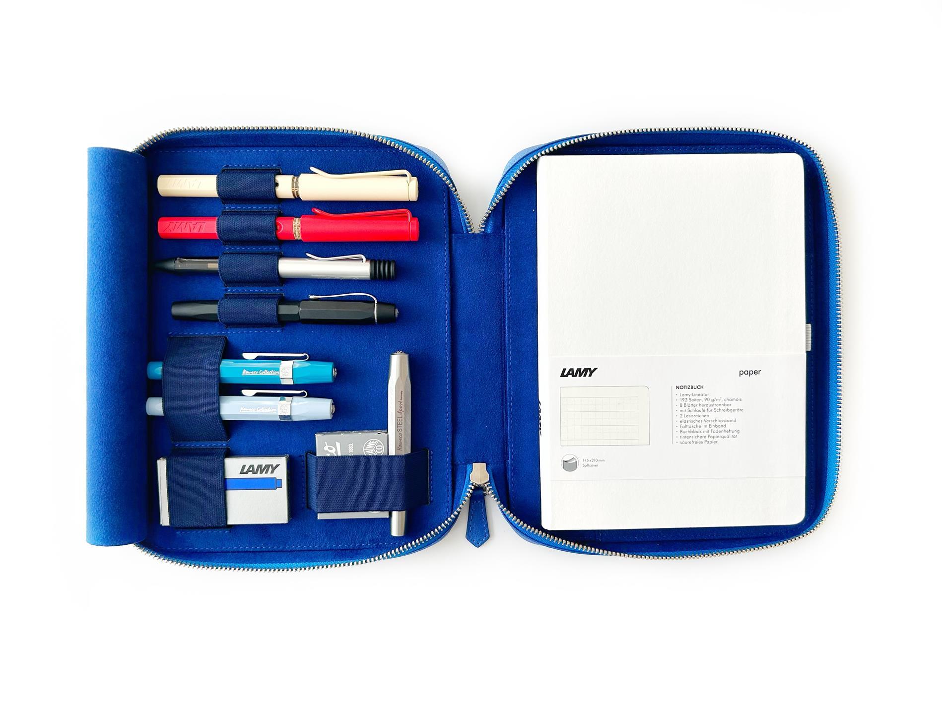 Eng Leather Prussian Blue A5 Ebatlı Organizer