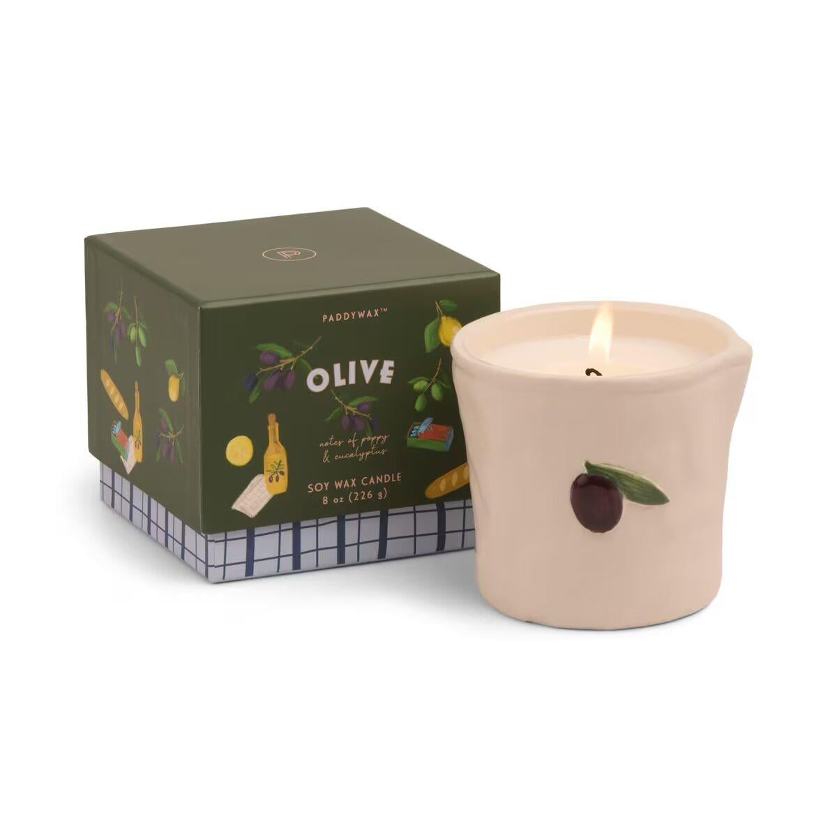 Paddywax Bistro Range Seramik Candle - Olives  - Fig & Olives 226 gr. Mum