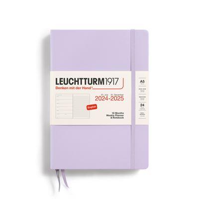 Leuchtturm1917 Weekly Planner & Notebook 18 Months 2024 - 2025 Medium Lilac 370713