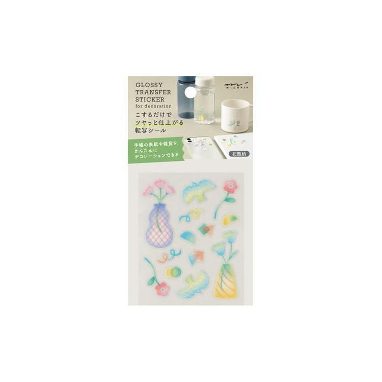 Midori Retro Flower Sticker Set - 3