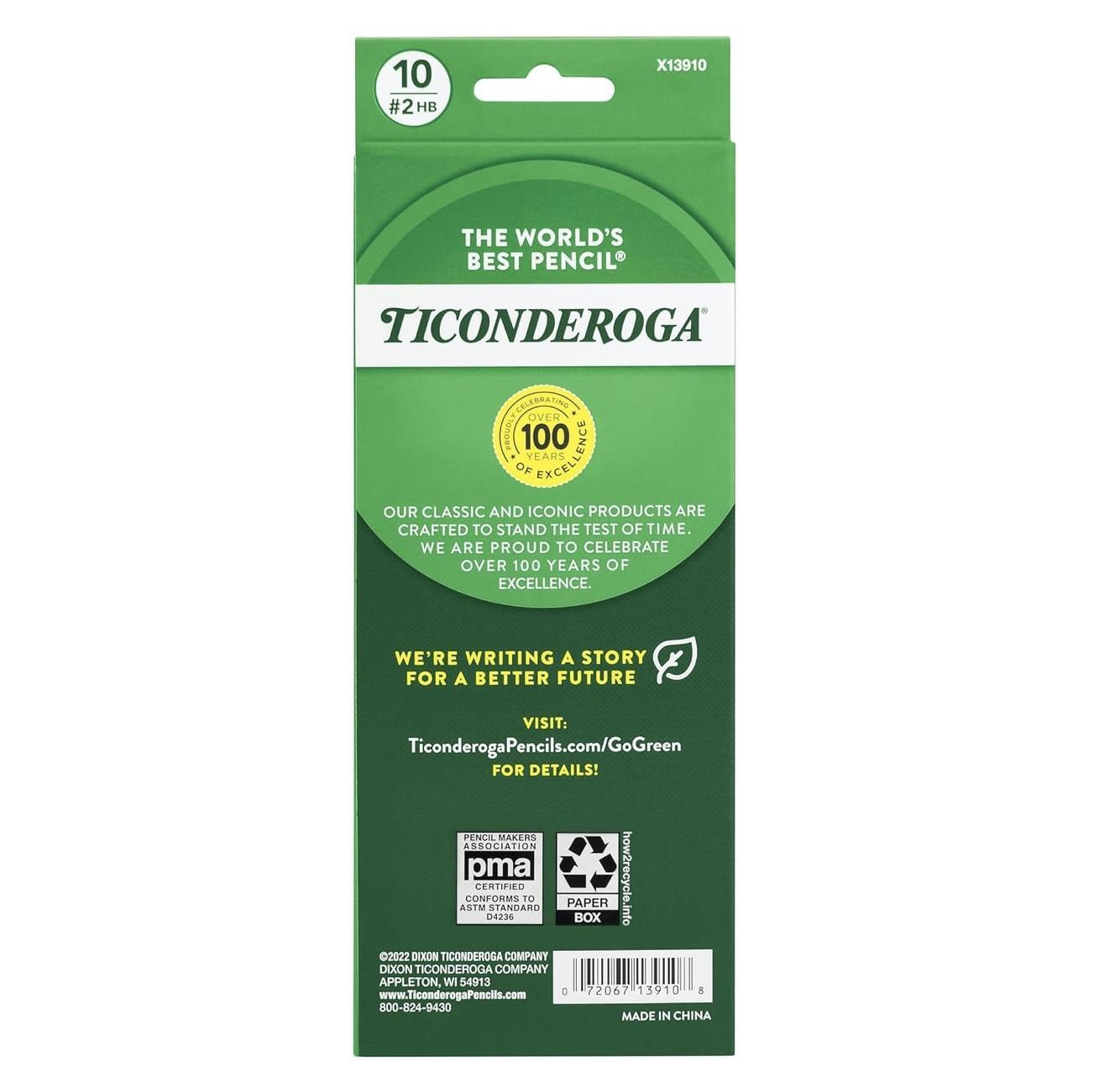 Dixon Ticonderoga The World's Best Pencil Striped New 10'li Kurşun Kalem
