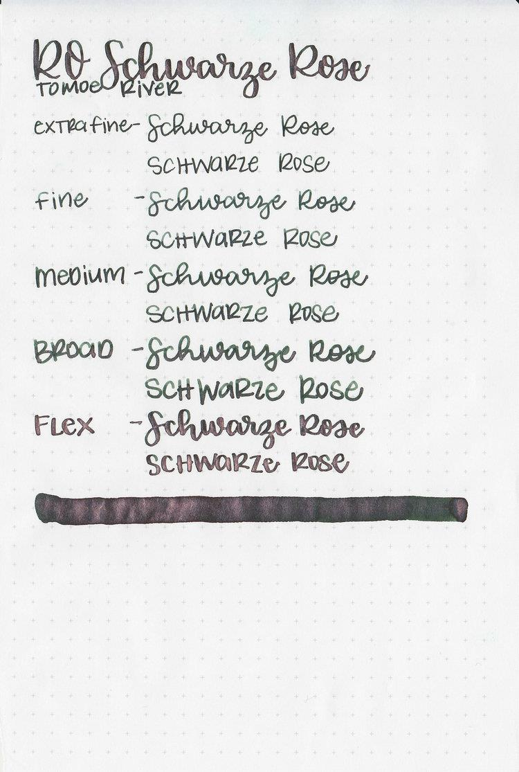 Robert Oster Shake N Shimmy Schwarz Rose Mürekkep