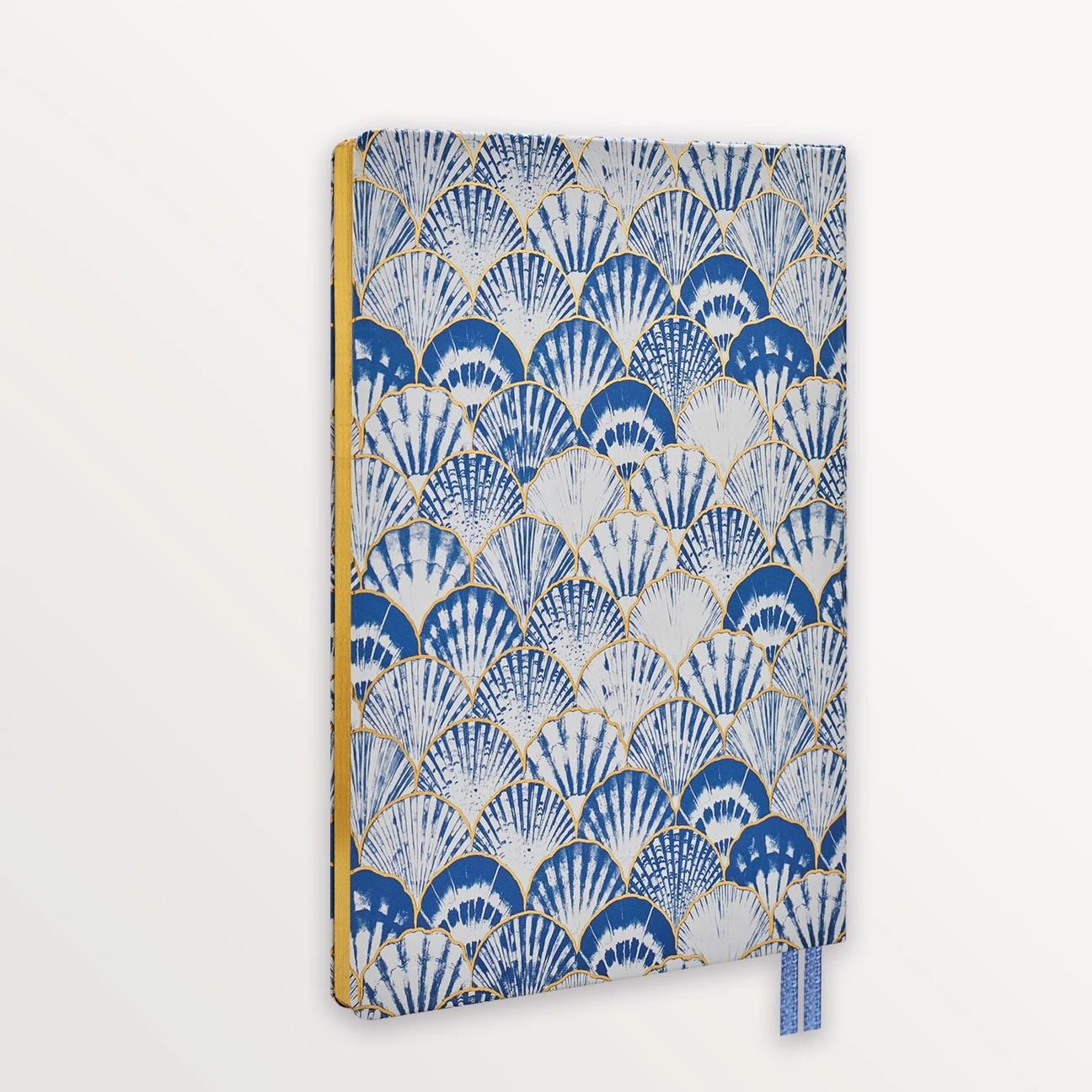 EPISODE TO THE SHORE GILDED SCALLOP  XL CASEBOUND NOTEBOOK