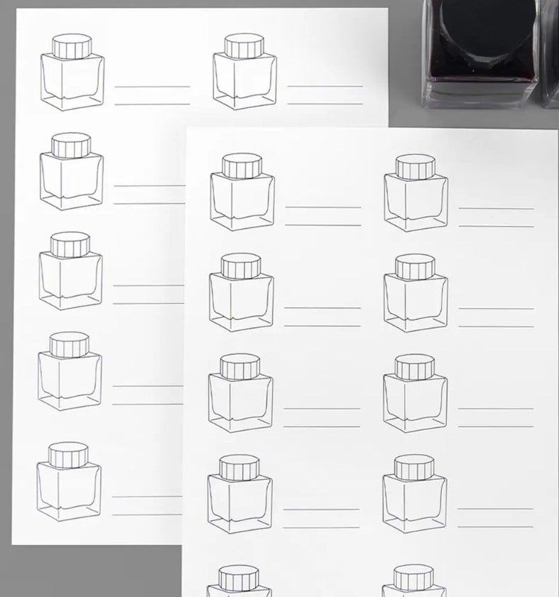Wearingeul 10 Vials A5 Mürekkep Deneme Kağıdı  Minik Şişeler