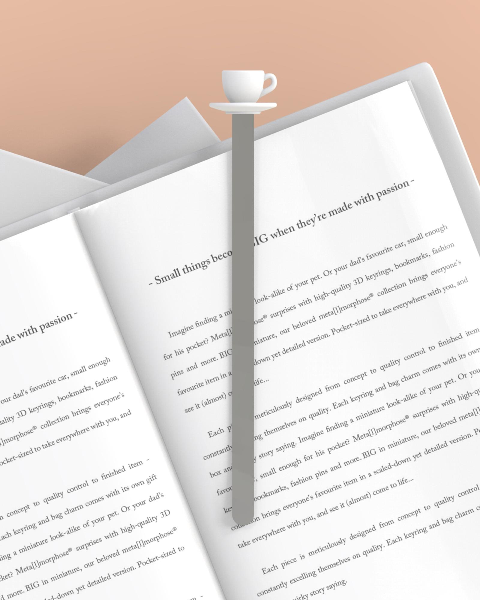 Metalmorphose Kahve Fincanı Kitap Ayracı