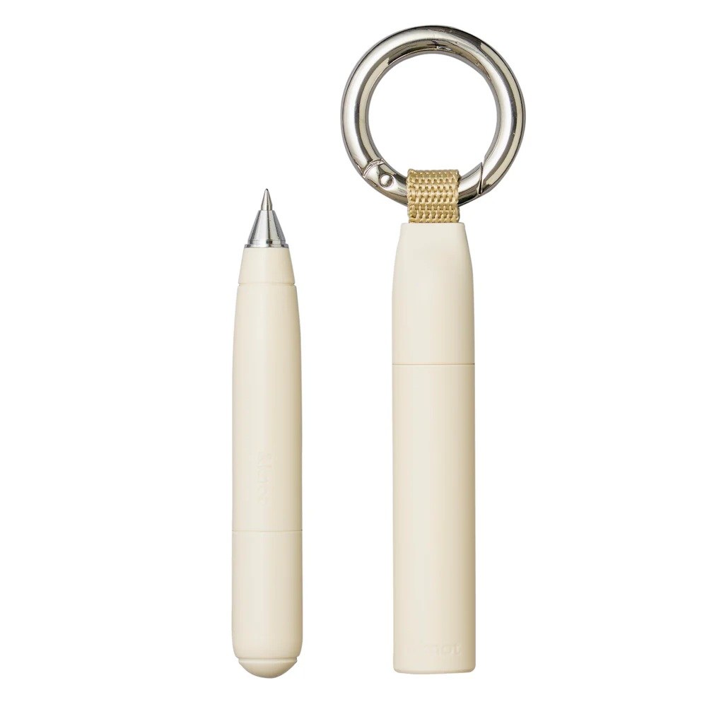 Uni ball & knot Çantaya Takılabilir Jetstream Tükenmez Kalem 0.5 mm Buhar Beyazı