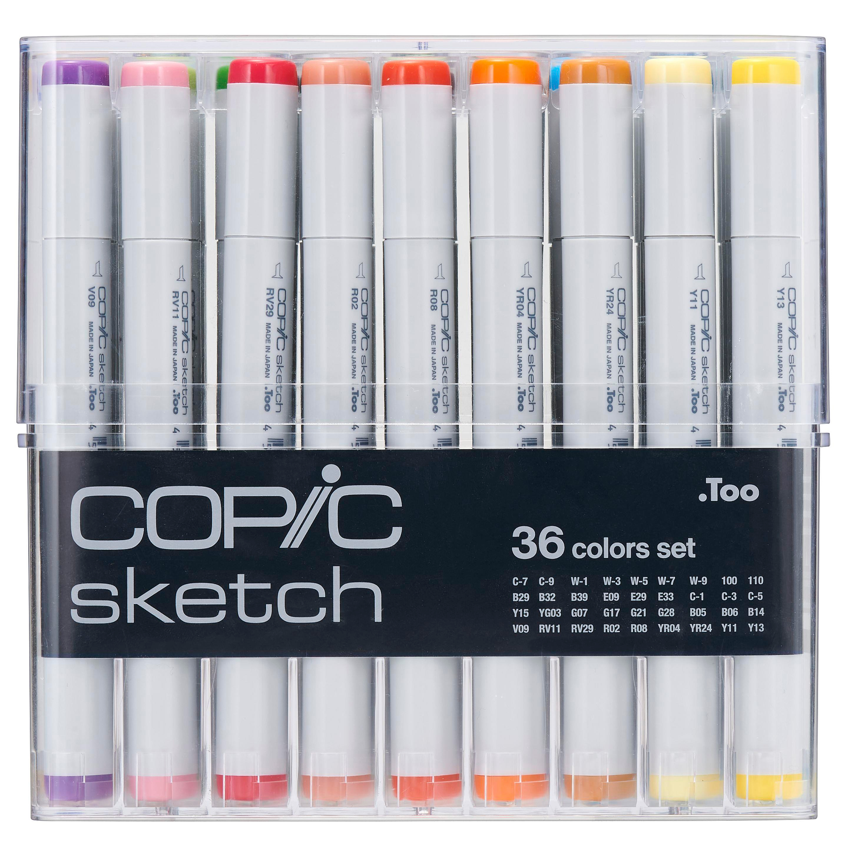Copic Basic Sketch  Çift Uçlu 36'lı Çizim Kalemi Seti C