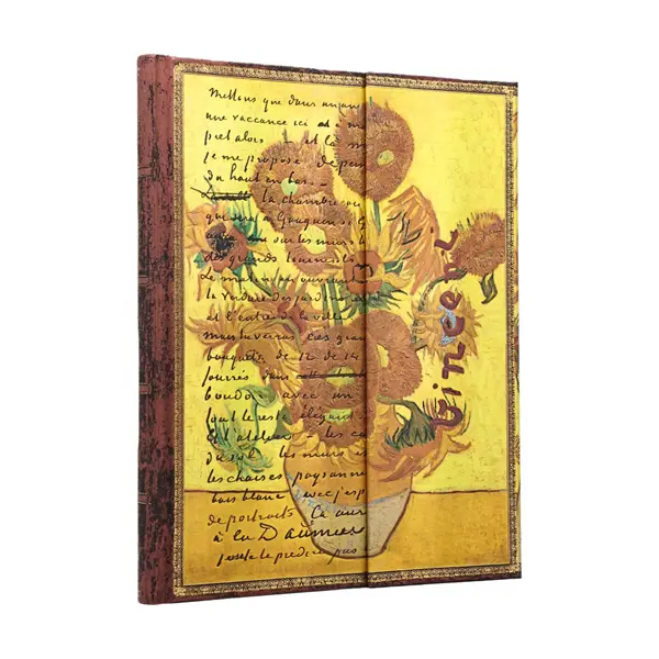 Paperblanks Van Gogh, Sunflowers Sert Kapak 18x23 cm Çizgili Defter PB1518-6