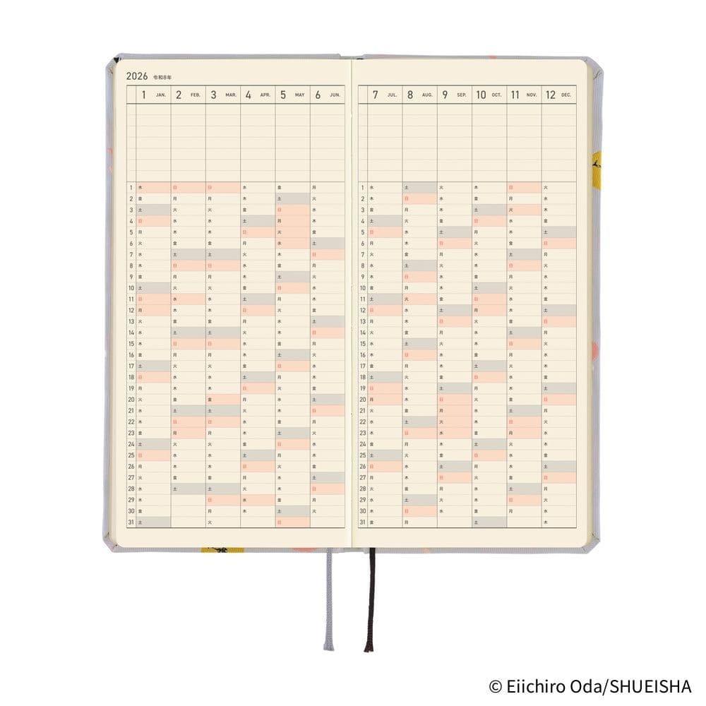 Hobonichi Ajanda Techo Weeks - English - ONE PIECE magazine: Hiriluk’s Cherry Blossoms - 2026 Jan Start