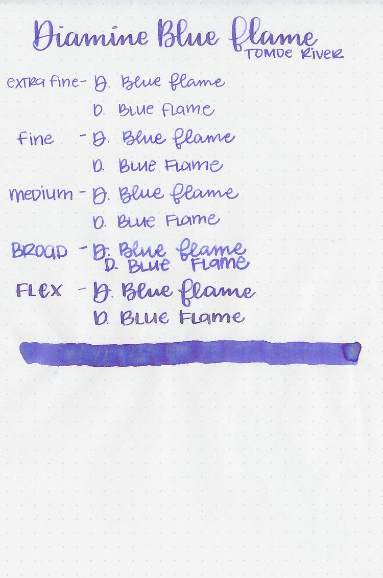 Diamine Ink Shimmering Mürekkep Blue Flame