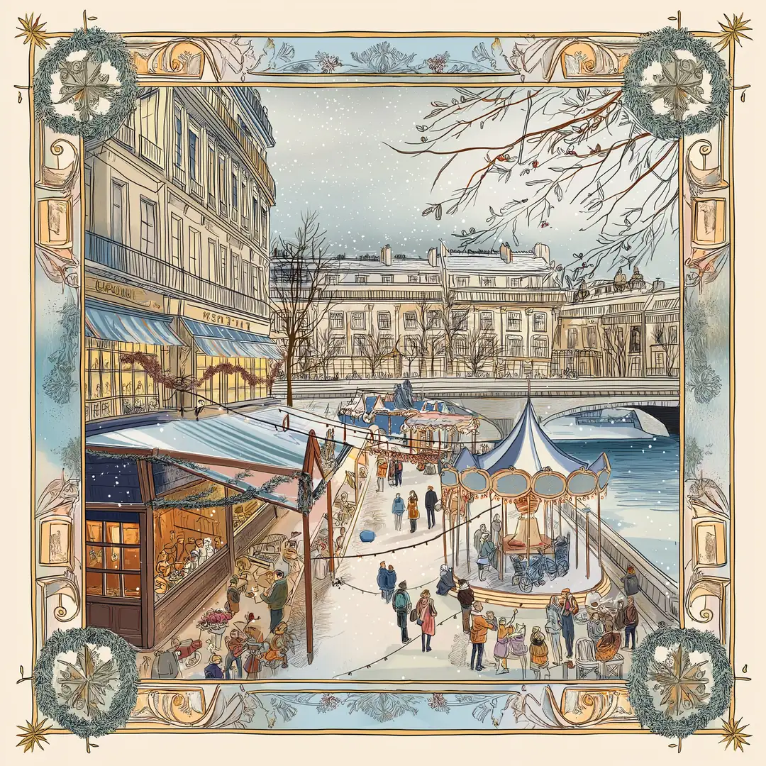 Carrousel d’Hiver İpek Fular