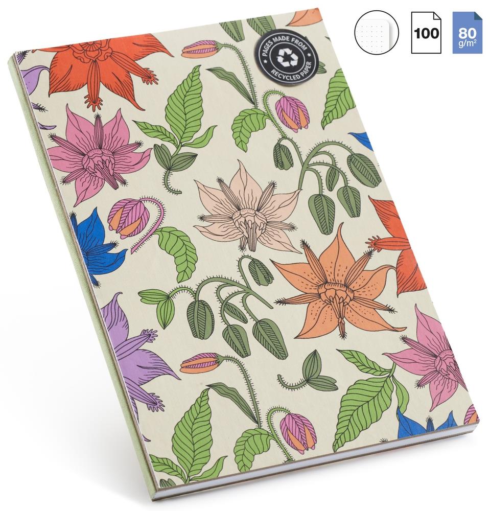 Miquelrius A5 Yumuşak Kapak Çizgili Vintage Lily Defter