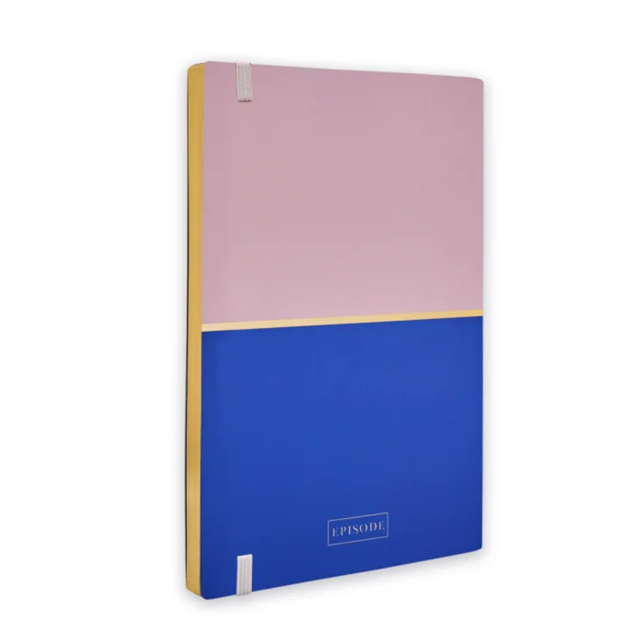 Episode Colorblock Duo Blush Denim A5 Perfect Bound Defter