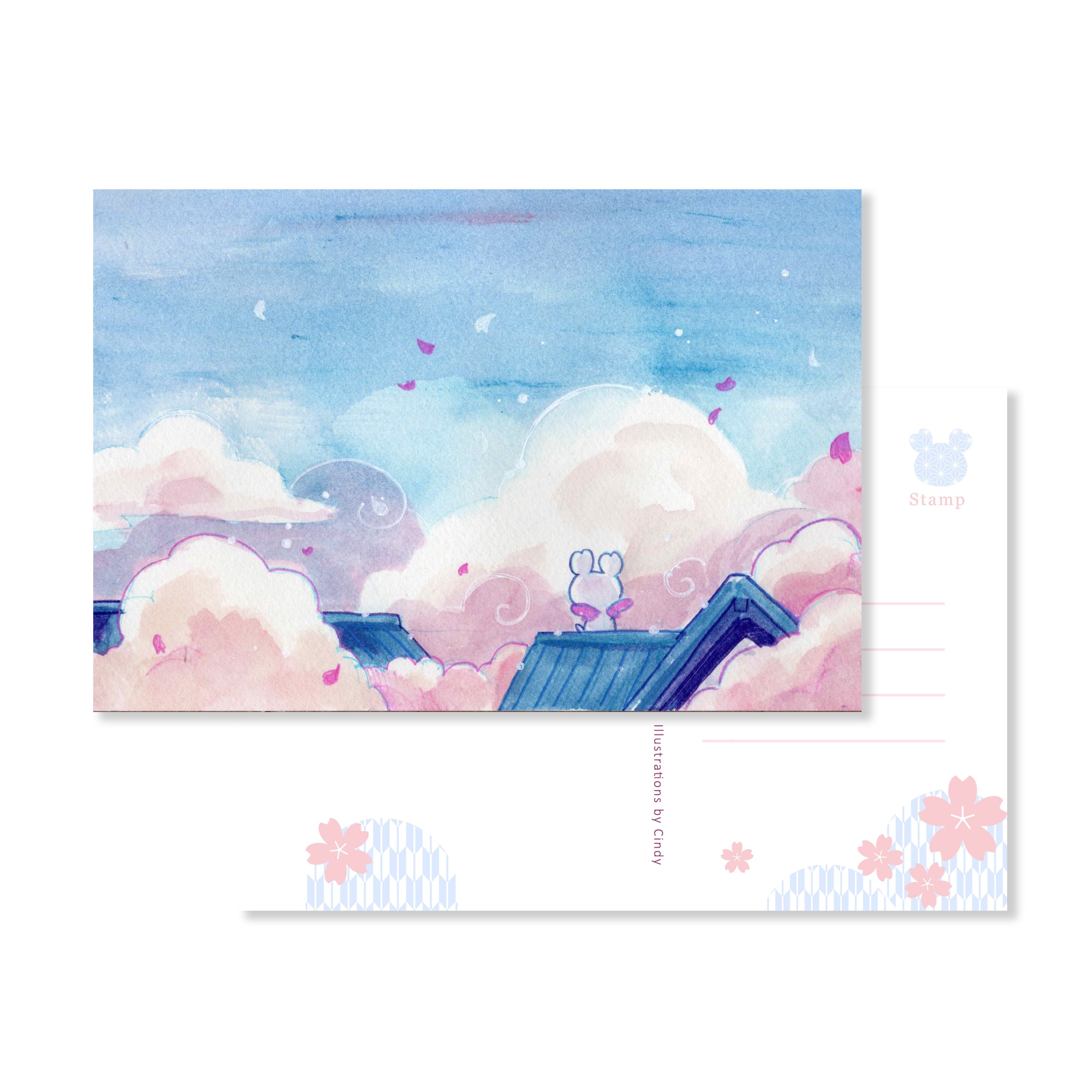 Esterbrook Sakura Dragon 3'lü Kartpostal