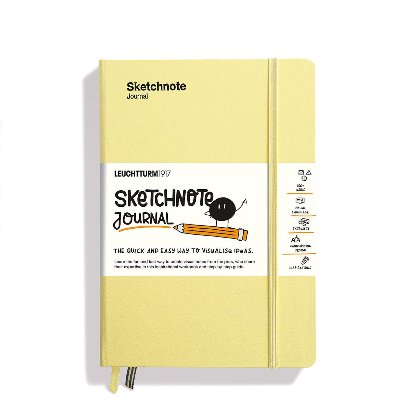 Leuchttrum 1917 Sketchnote Journal, Hardcover Medium (A5), Vanilla Çizim Defter 366212