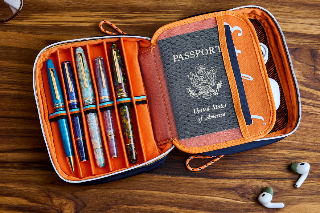 Esterbrook The Cube Taşınabilir Travel&Pencil Case Green- Kalem Çantası Butter