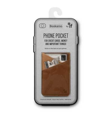 IF Bookaroo Phone Pocket Telefon Kartlığı - Brown 