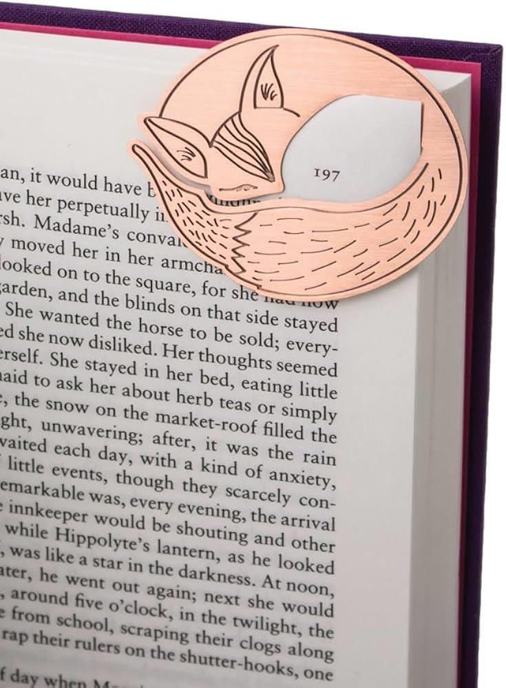 IF Curled Up Corners Metal Kitap Ayracı - Sleepy Owl  