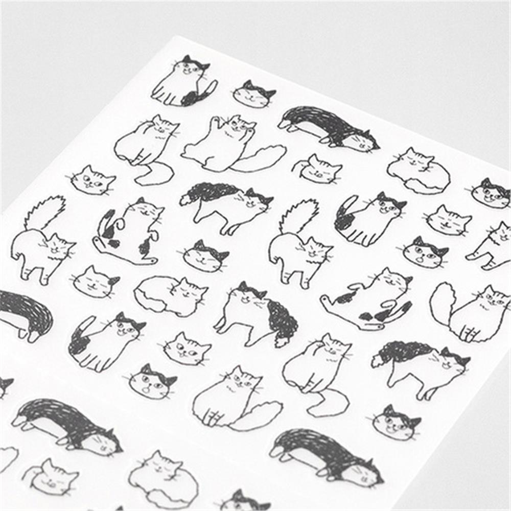 Midori sticker  Talking  cat pattern