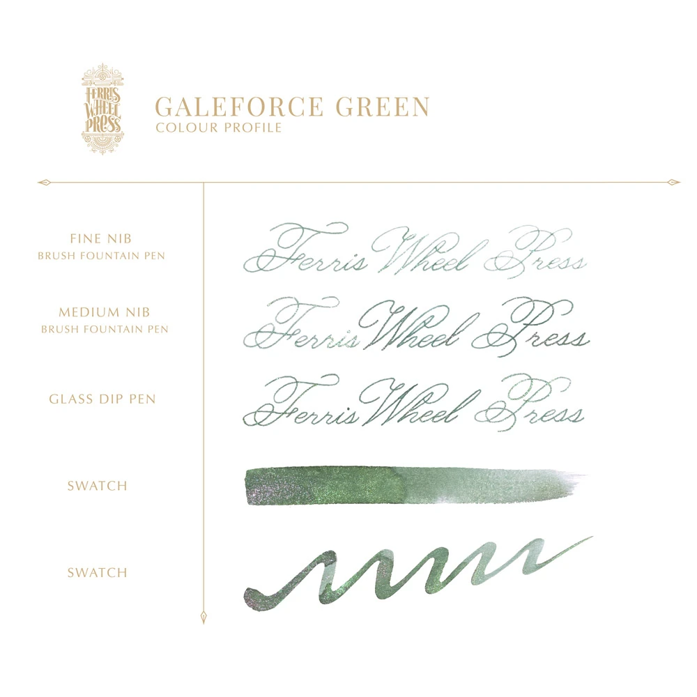 Ferris Wheel Press 20 ml Şişe Mürekkep Galeforce Green