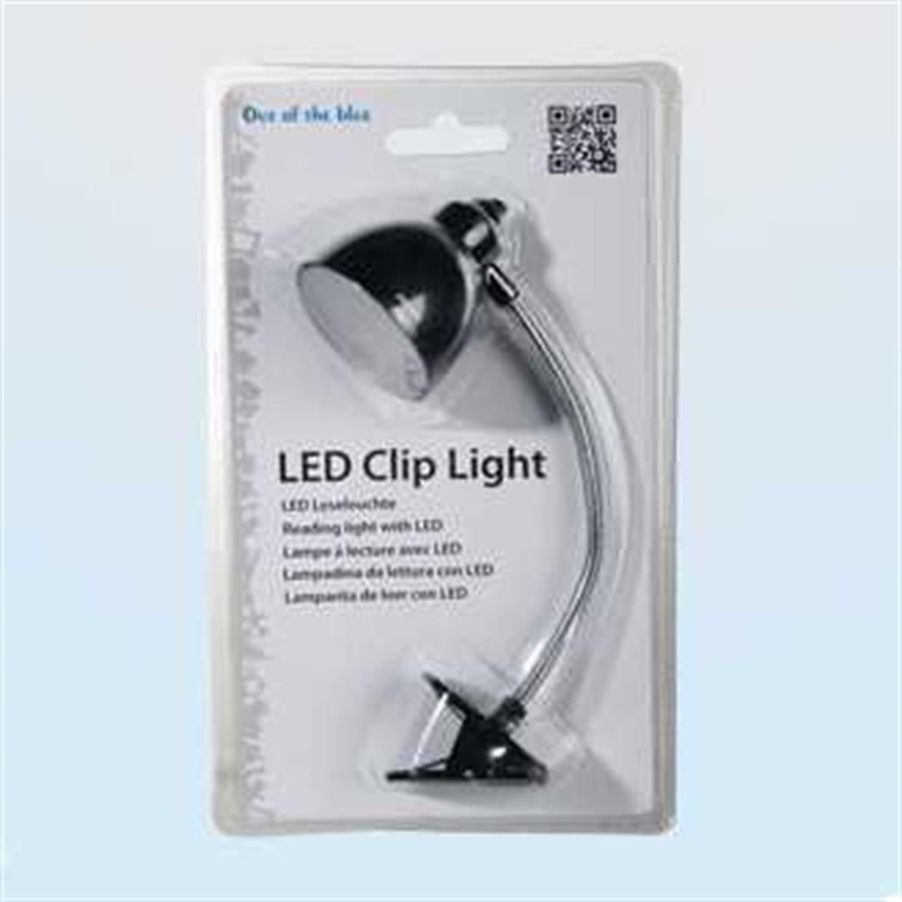 İki Led Işıklı Klasik Mini Okuma Lambası Siyah