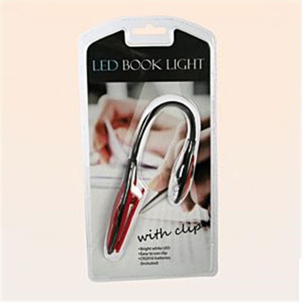 İki Led Işıklı Klipsli Kitap Okuma Lambası Mavi