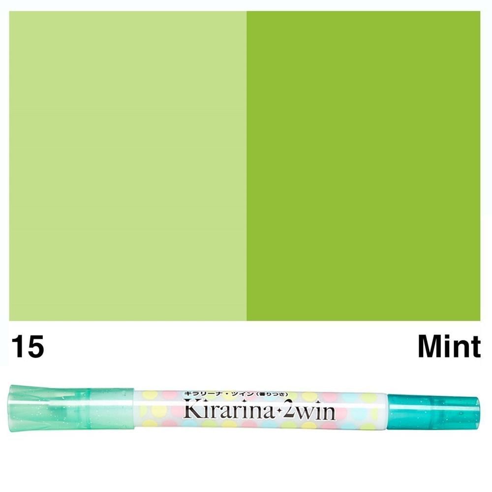 Kirarina 2win Kokulu Mint Fosforlu Çift Taraflı Kalem