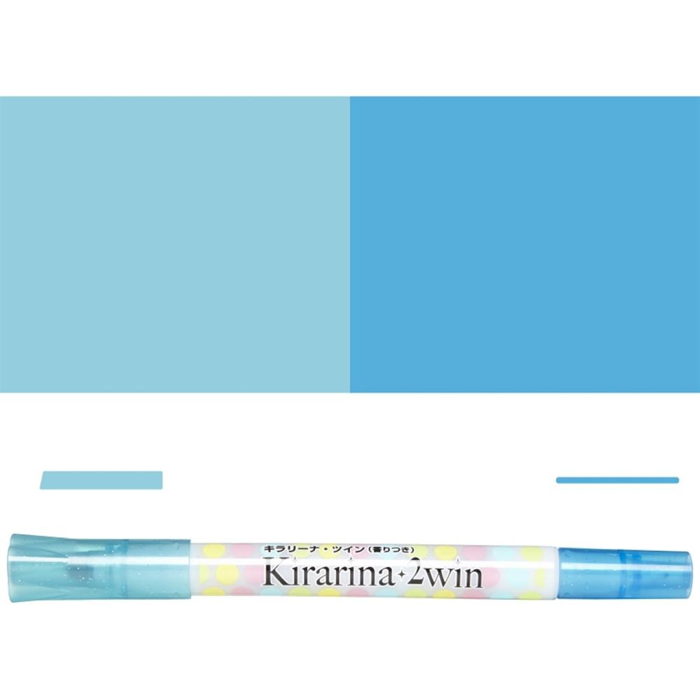 Kirarina 2win Kokulu Turquoise Fosforlu Çift Taraflı Kalem