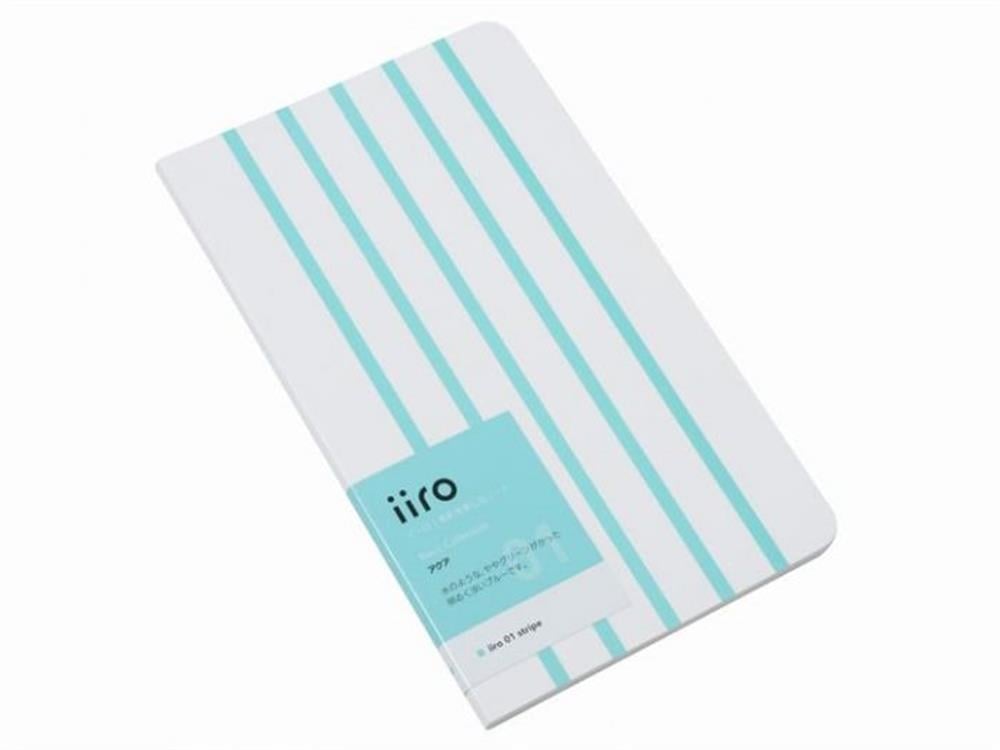 Kobeha Iiro 01 Aqua Stripe Çizgili Defter