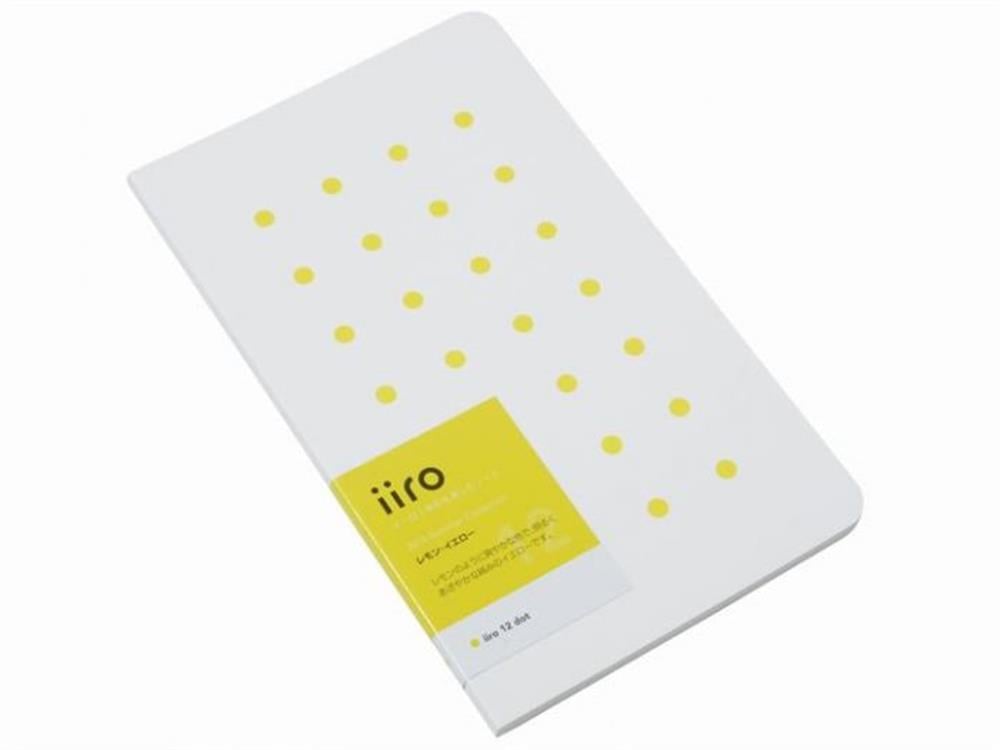 Kobeha Iiro 12 Lemon Yellow Dot Çizgili Defter