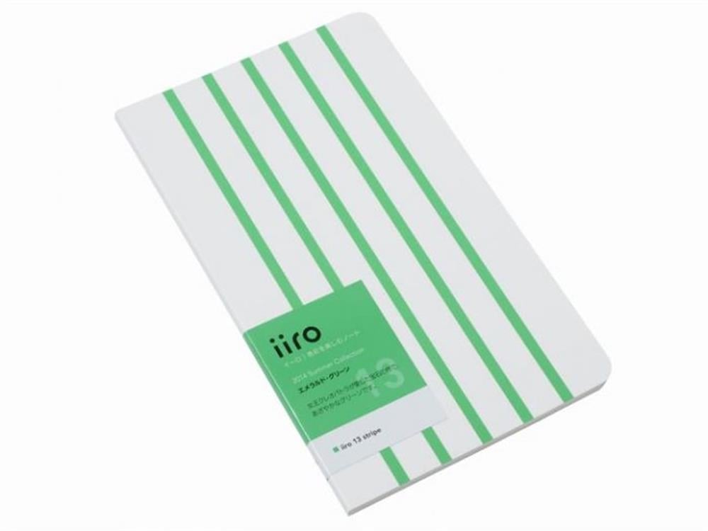 Kobeha Iiro 13 Emerald Green Stripe Çizgili Defter