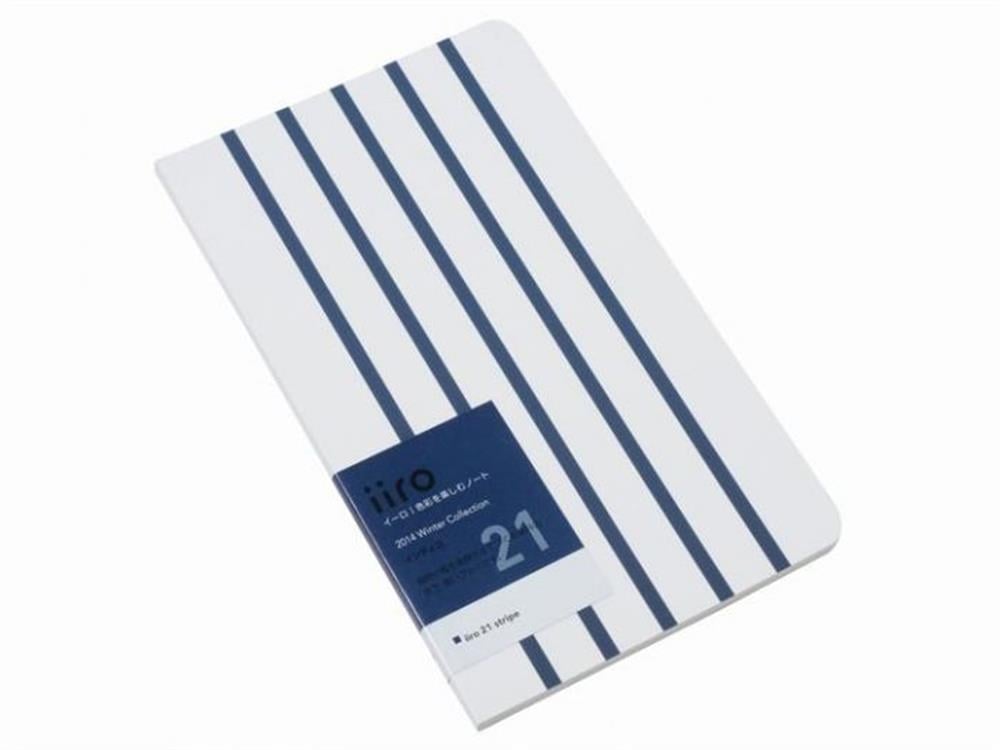 Kobeha Iiro 21 Indigo Stripe Çizgili Defter