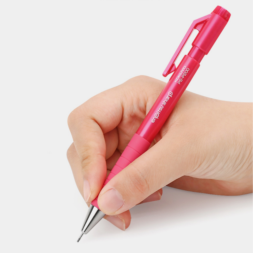 Kokuyo Enpitsu Sharp Mekanik Uçlu Kalem - Pembe Gövde 0.7 mm 