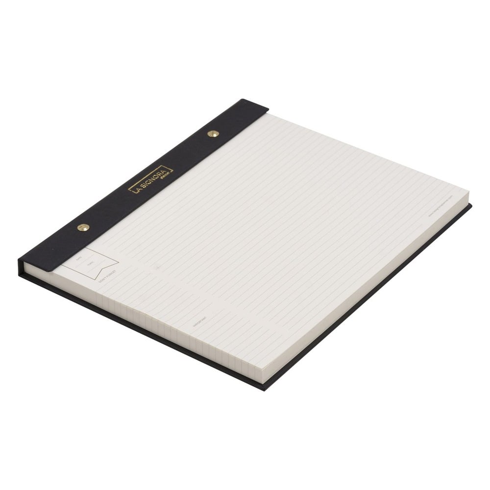 La Signora Large Notepad Black