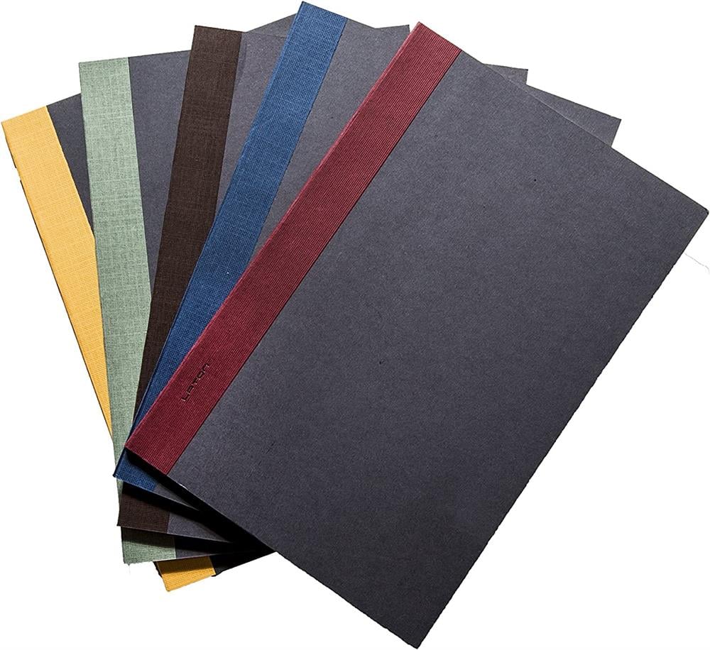 Laton ThinNotes Gri , A5 Boyut, 5 Adet Defter Seti, Yumuşak Kumaş Kapak,