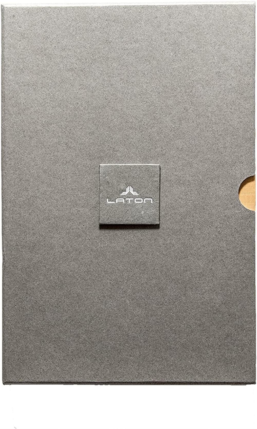 Laton ThinNotes Gri , A5 Boyut, 5 Adet Defter Seti, Yumuşak Kumaş Kapak,
