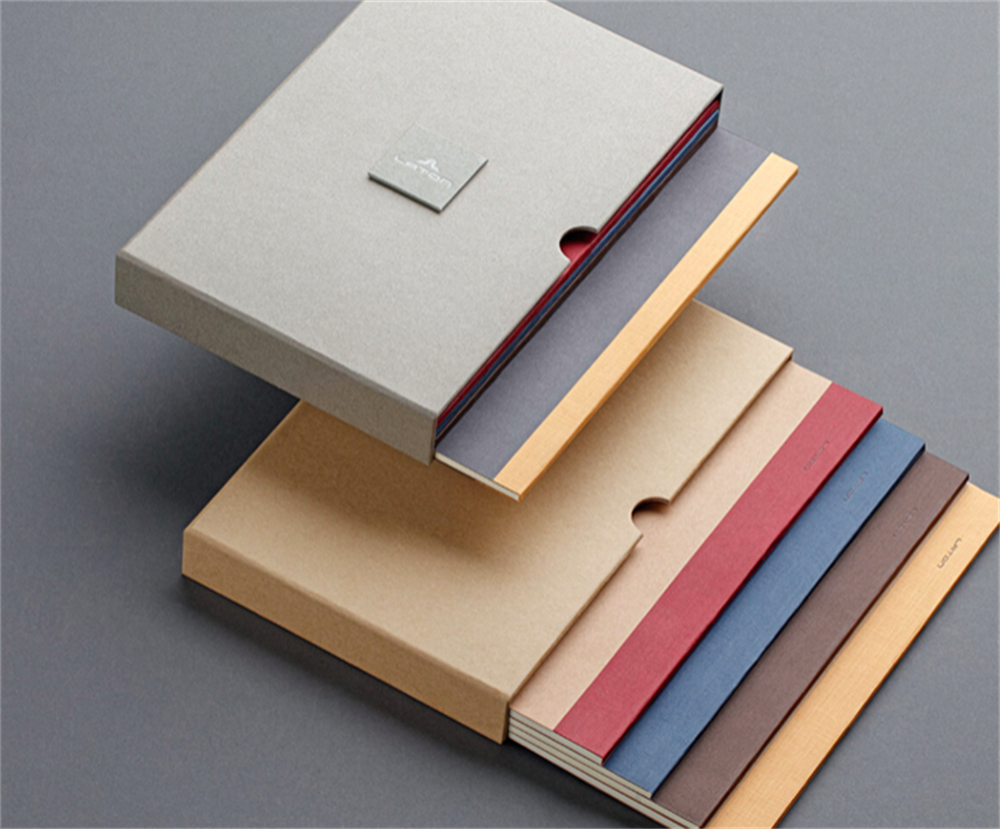 Laton ThinNotes Krem , A5 Boyut, 5 Adet Defter Seti, Yumuşak Kumaş Kapak,