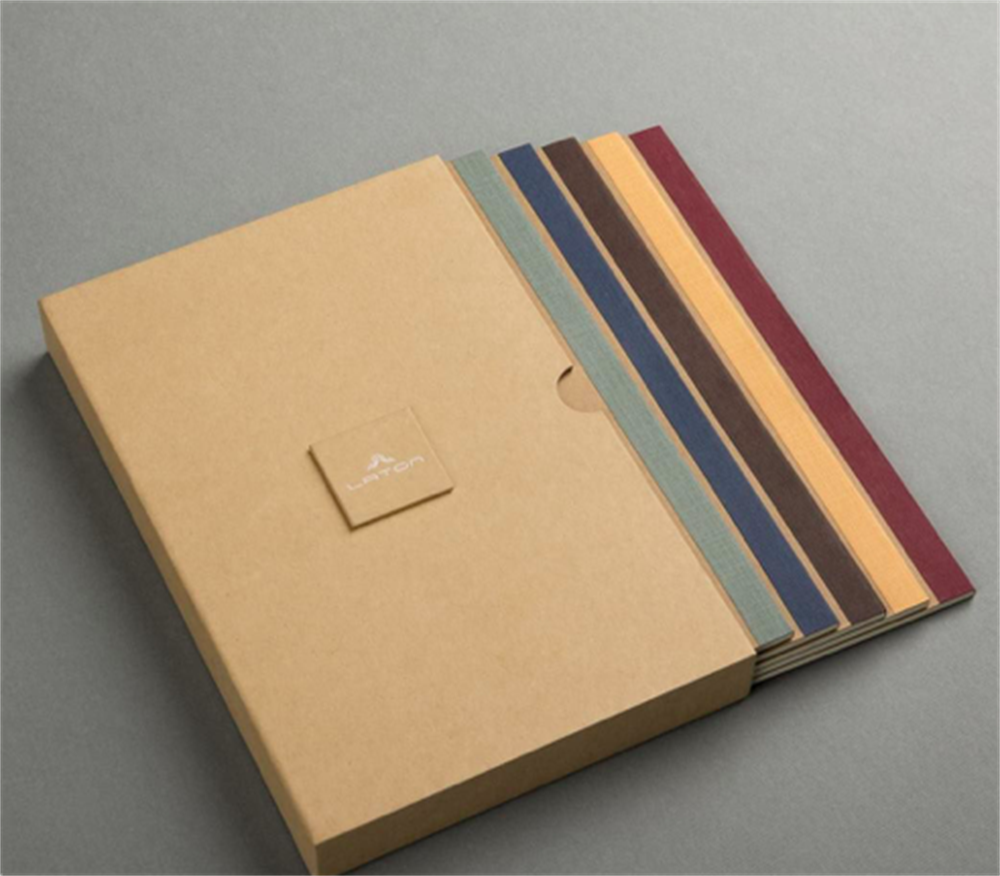 Laton ThinNotes Krem , A5 Boyut, 5 Adet Defter Seti, Yumuşak Kumaş Kapak,