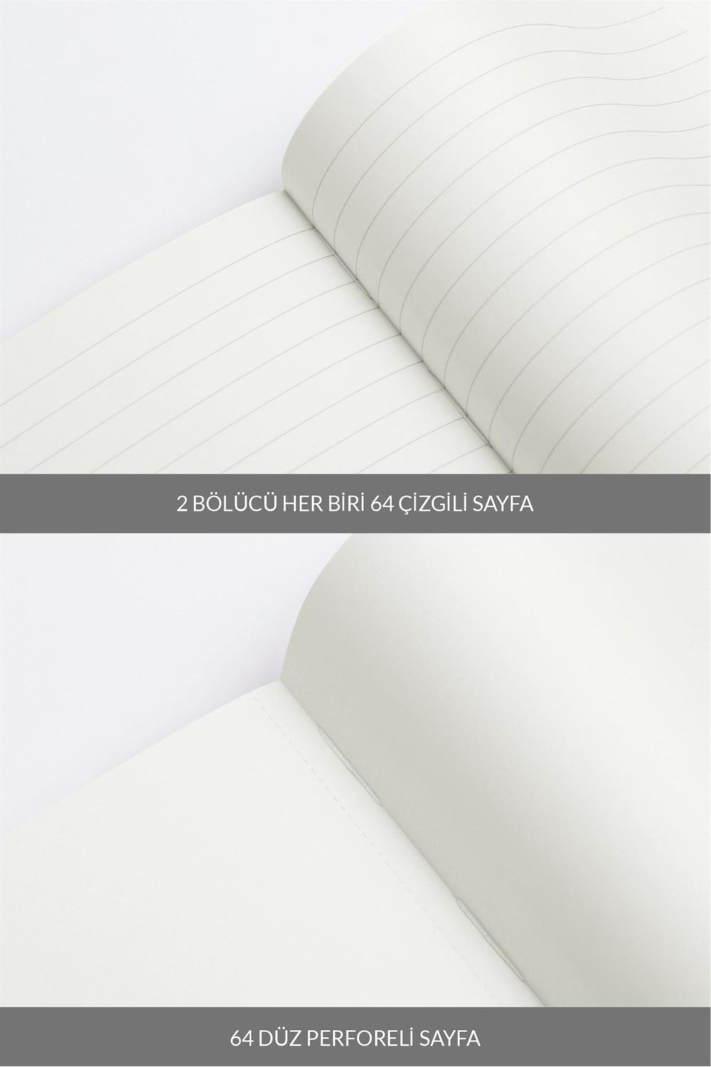 Laton Trıple Kırmızı, A5, Indeksli Bölünmüş Not Ve Tasarım Defteri, Kumaş Sert Kapak, 192 Sayfa