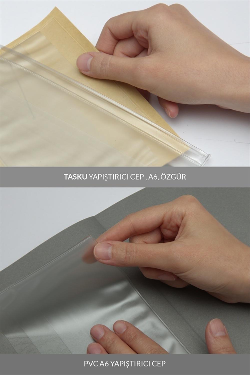 Laton Vııleä Gri, A5, Not Defteri, Premıum Termo Deri Yumuşak Kapak, Pvc Çanta, Pvc Yapıştırıcı Cep, 96 Sayfa