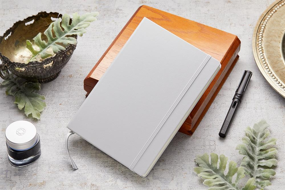 Leuchttrum 1917 Medium(A5) Sert Kapak, 251 Numaralandırılmış Sayfa Defter Light Grey 367246