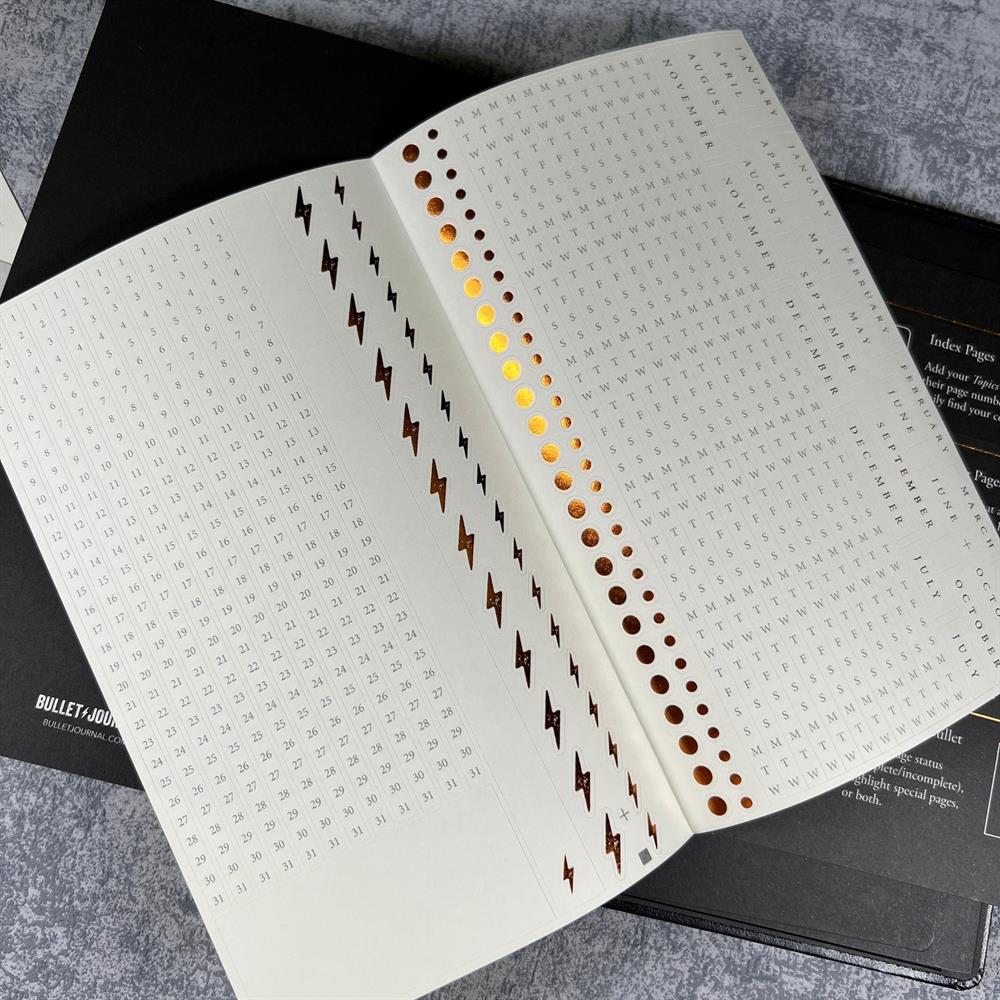 Leuchtturm 1917 Bullet Journal Edition 2 A5 Sert Kapak 240 Noktalı Sayfalar Siyah