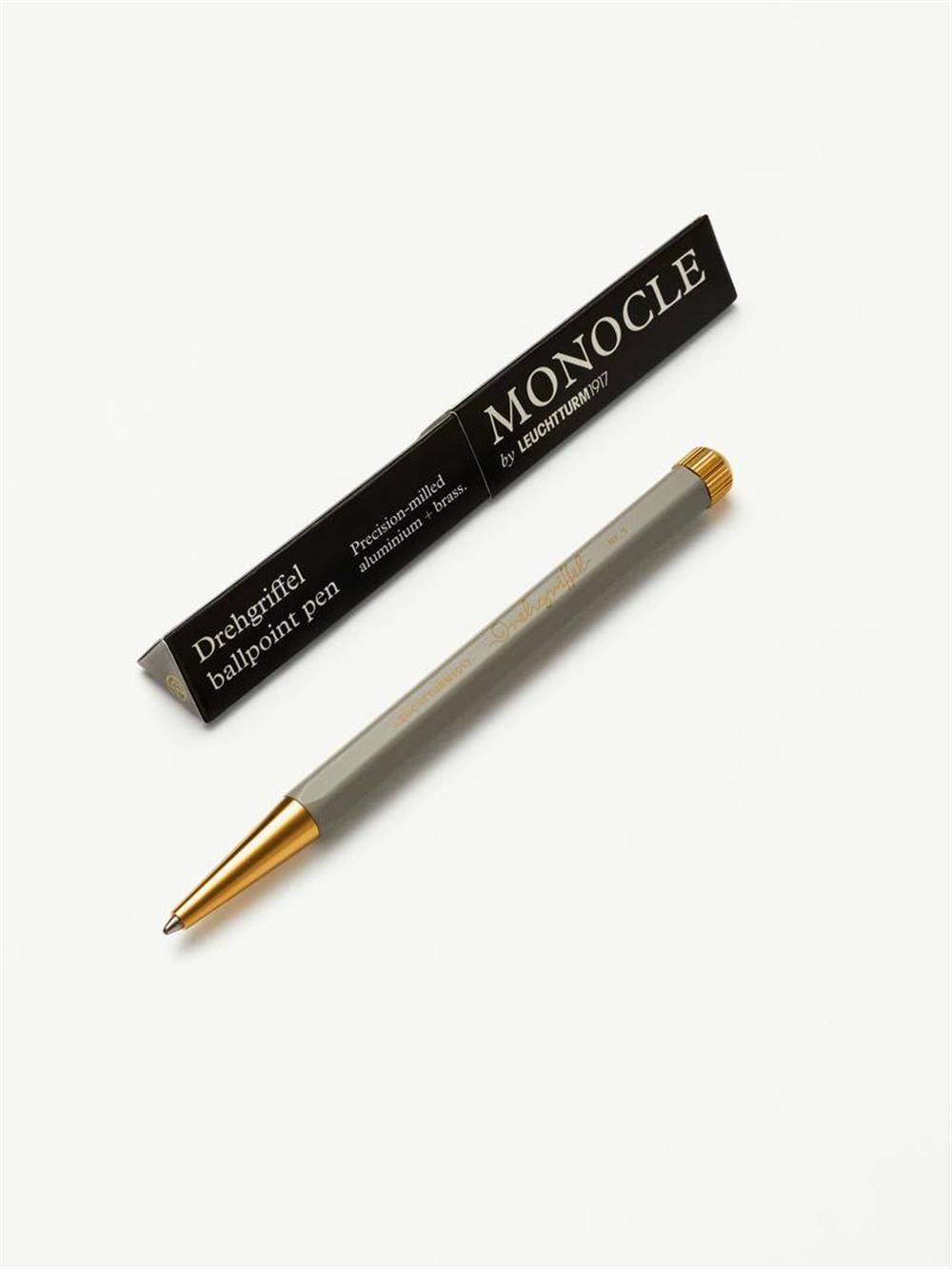 Leuchtturm 1917 x Monocle Drehgriffel Tükenmez Kalem Gri