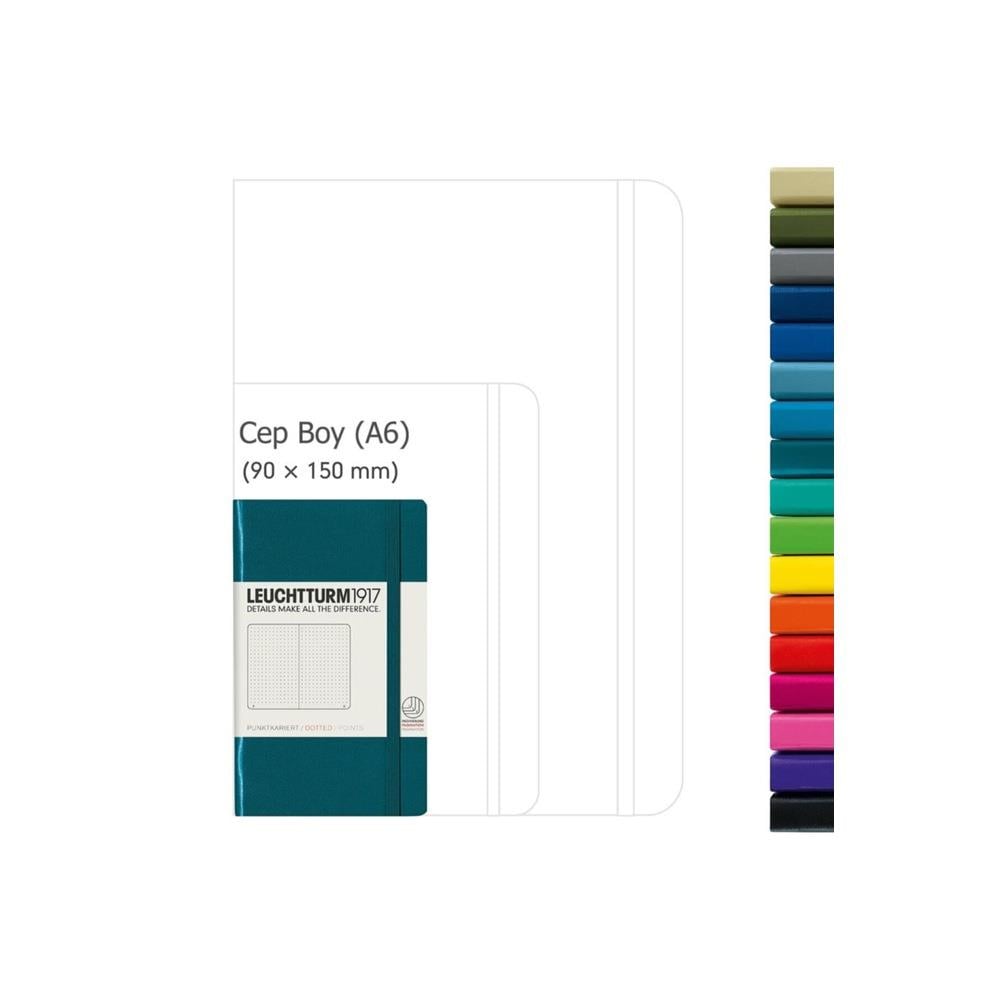 Leuchtturm1917 Cep Boy (A6) Not Defteri, Noktalı, Pembe Kapak