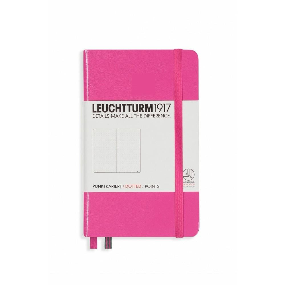Leuchtturm1917 Cep Boy (A6) Not Defteri, Noktalı, Pembe Kapak