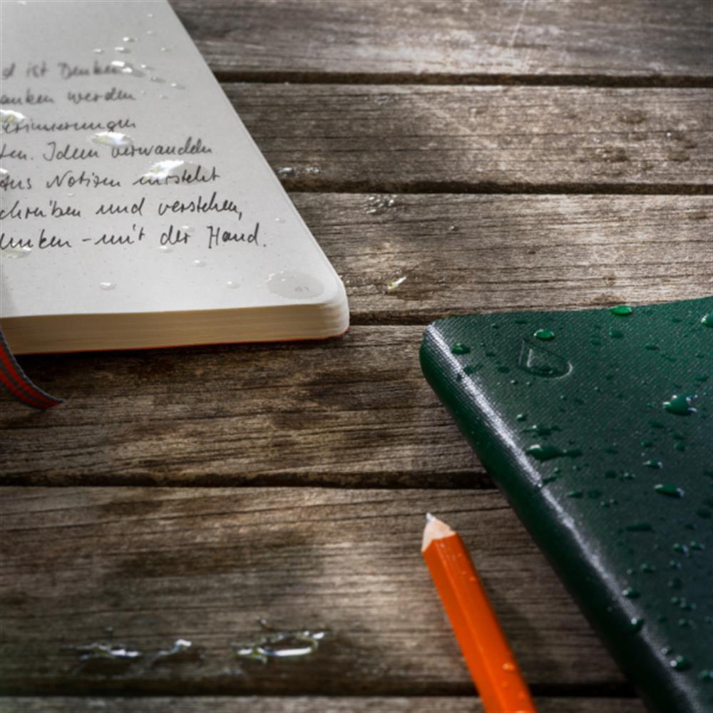Leuchtturm1917 Outlines, Hava Koşullarına Dayanıklı B6+, Yumuşak Deri Kapak Walden Green Defter