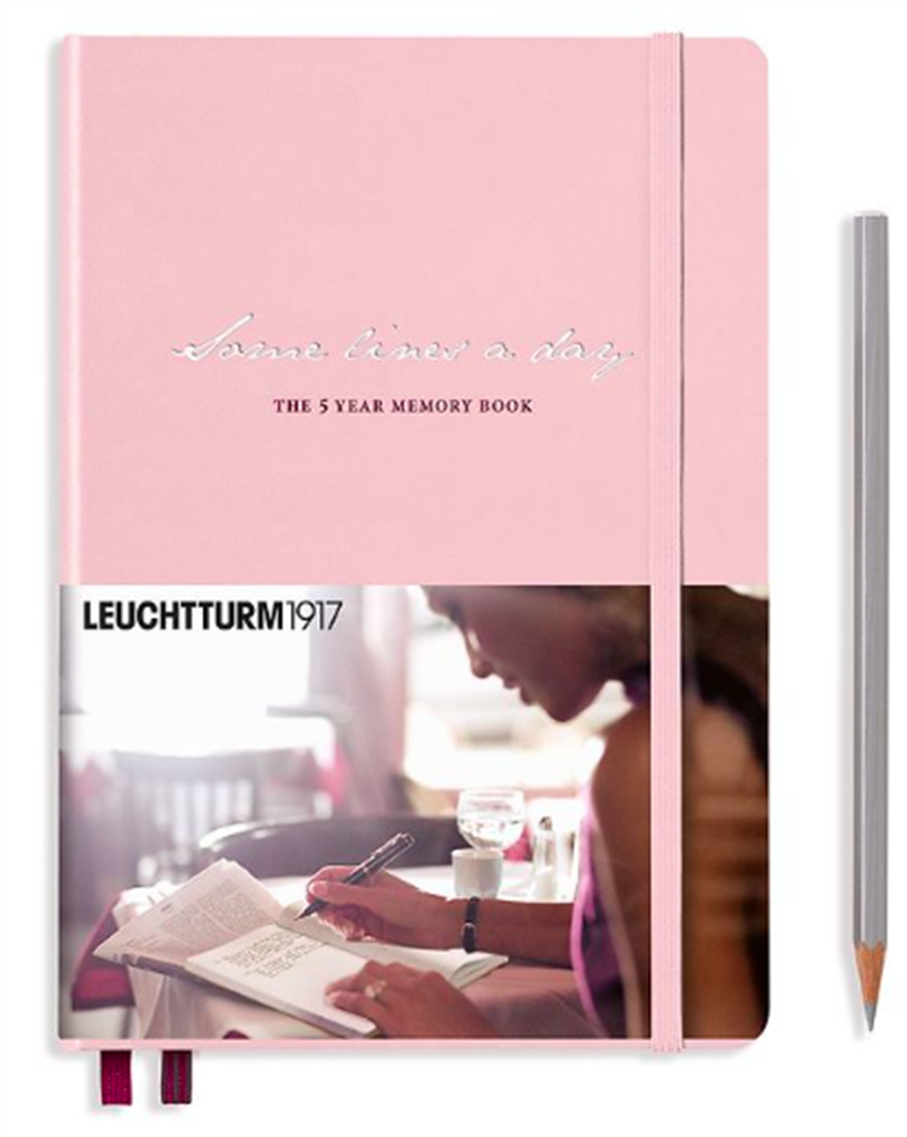 Leuchtturm1917 Some Lines A Day 5 Year Diary Defter Toz Pembe