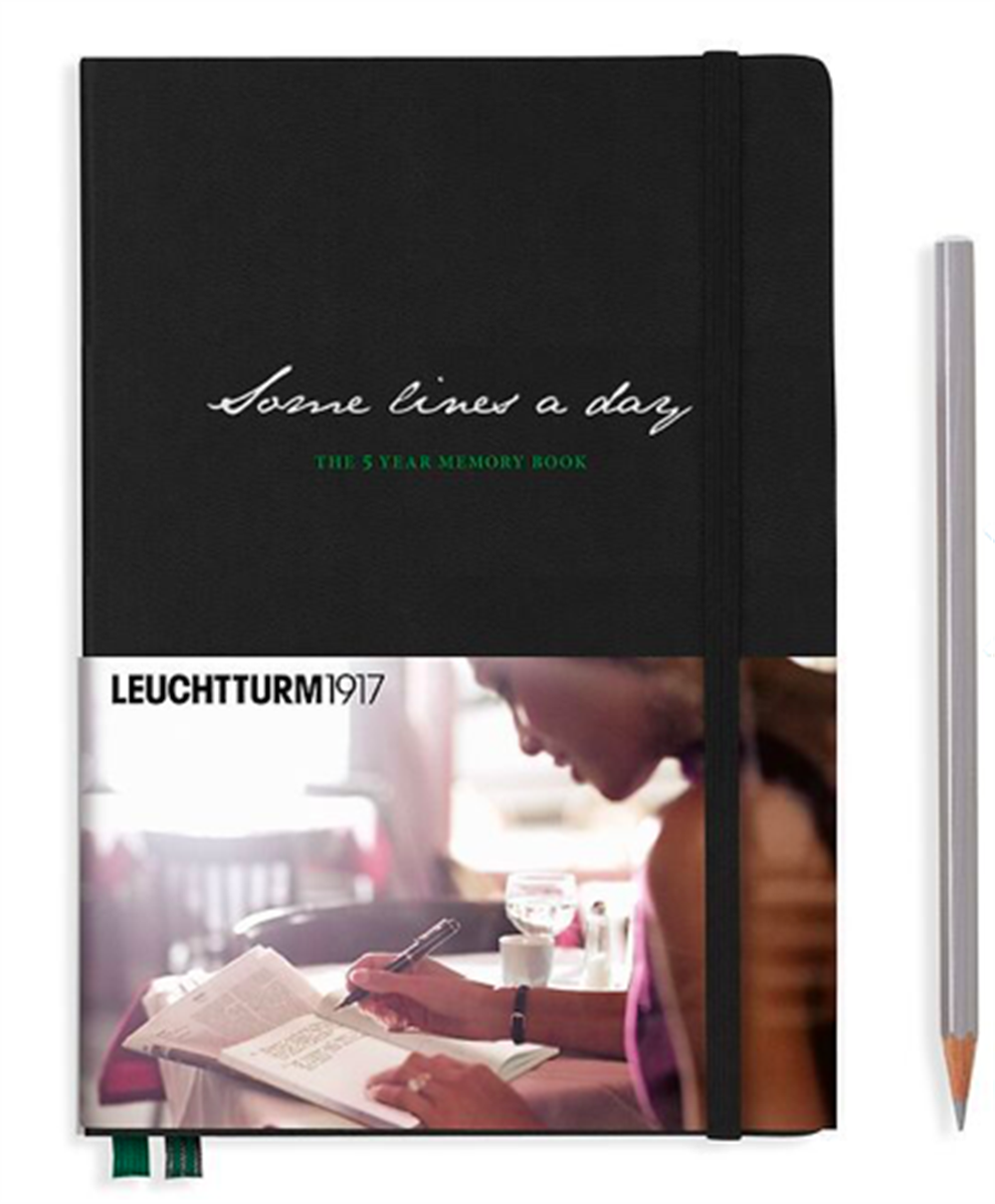 Leuchtturm1917 Some Lines A Day 5 Year Diary Defter Siyah